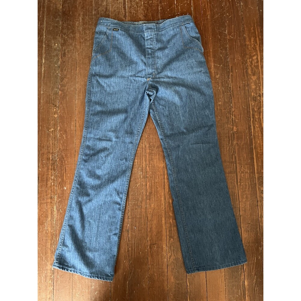 Vintage 70s Maverick Casual Jeans Flared Denim Western Cowboy USA 38 x 34